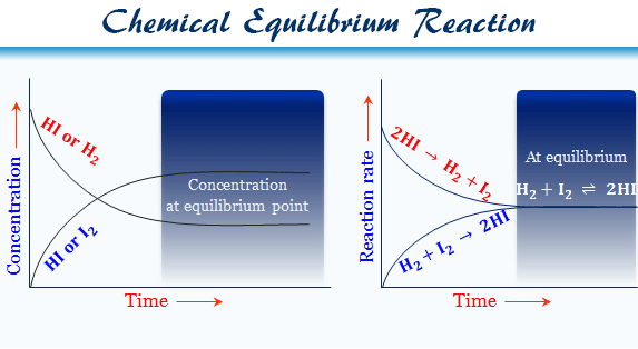 Chemical equilibrium definition, types, examples of the reversible, irreversible, exothermic and endothermic reaction