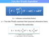 Van der Waals Equation Van der Waals equation for real gases derivation and formula