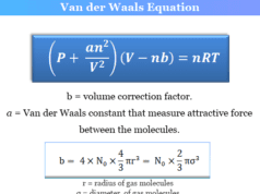 Van der Waals Equation Van der Waals equation for real gases derivation and formula