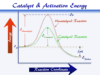 Chemical Catalyst Chemical catalyst or catalysts effect on activation energy or rate of catalysis reaction in chemistry or biology