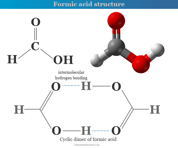 Formic acid formula, chemical properties and structure