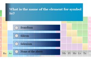 Quiz on Periodic Table Quiz on periodic table elements