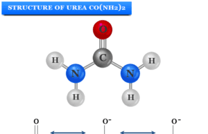 Urea Urea or carbamide formula CO(NH2)2, structure and uses in fertilizer, resins, urea containing skin cream and automobile industry