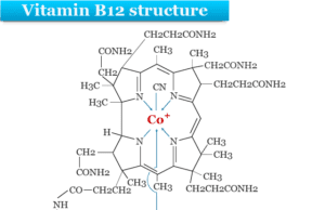 Vitamin B12 Vitamin B12 also known as cobalamin structure with deficiency, natural food sources, functions