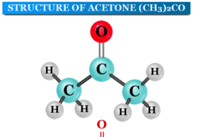 Acetone (CH3COCH3) Acetone, 2-propanone, or dimethyl ketone chemical formula, structure and uses as a solvent in nail remover