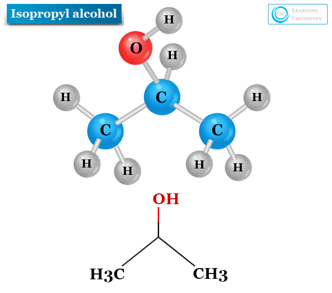Isopropyl alcohol or propan-2-ol or isopropanol structure, chemical formula, uses and toxicity