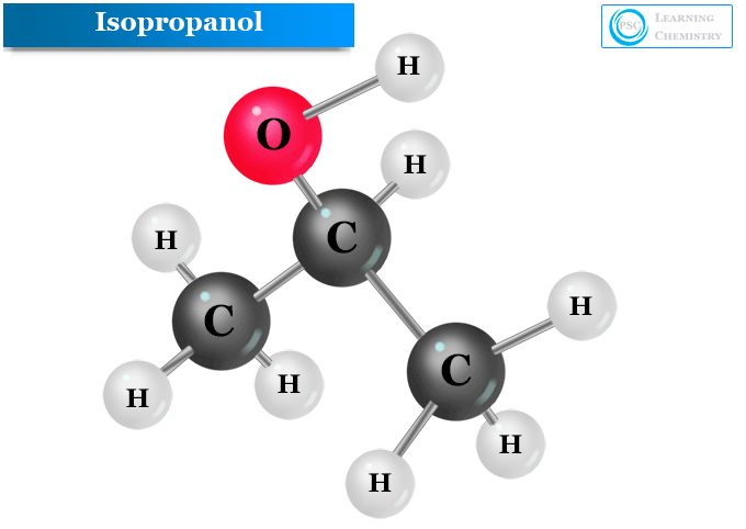 Isopropanol or isopropyl alcohol or 2 propanol chemical formula, structure and uses