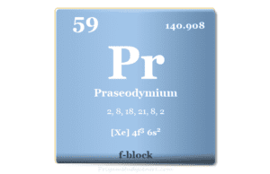 Praseodymium Praseodymium element or rare earth metal symbol, uses, and properties