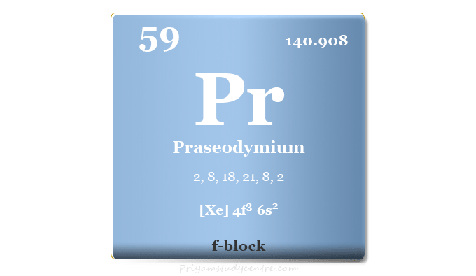 Praseodymium element or rare earth metal symbol, uses, and properties