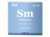 Samarium Samarium element or rare earth metal symbol Sm, uses, properties, and facts