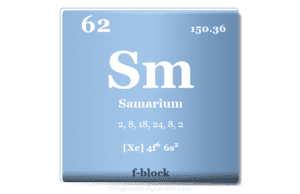Samarium Samarium element or rare earth metal symbol Sm, uses, properties, and facts
