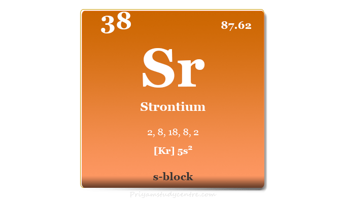 Strontium chemical element or alkaline earth metal symbol Sr, properties, isotopes, uses and side effects
