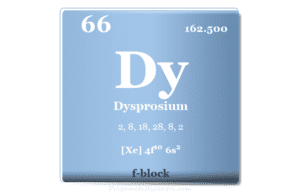 Dysprosium Dysprosium element or rare earth metal symbol Dy, uses, properties, and facts